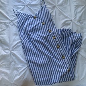 Long Blue Stripe with cut in the legs